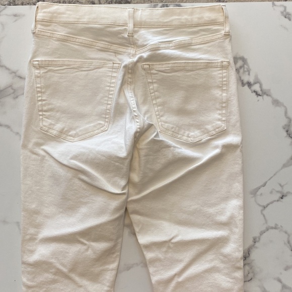 Topshop Jamie High Rise Skinny Ankle Jeans Jegging in Off White US 10 - Picture 11 of 12
